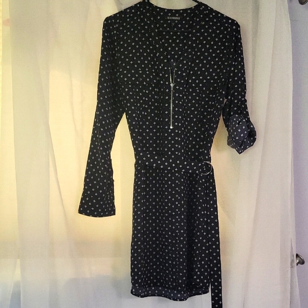 Express Black‎ Patterned Dress